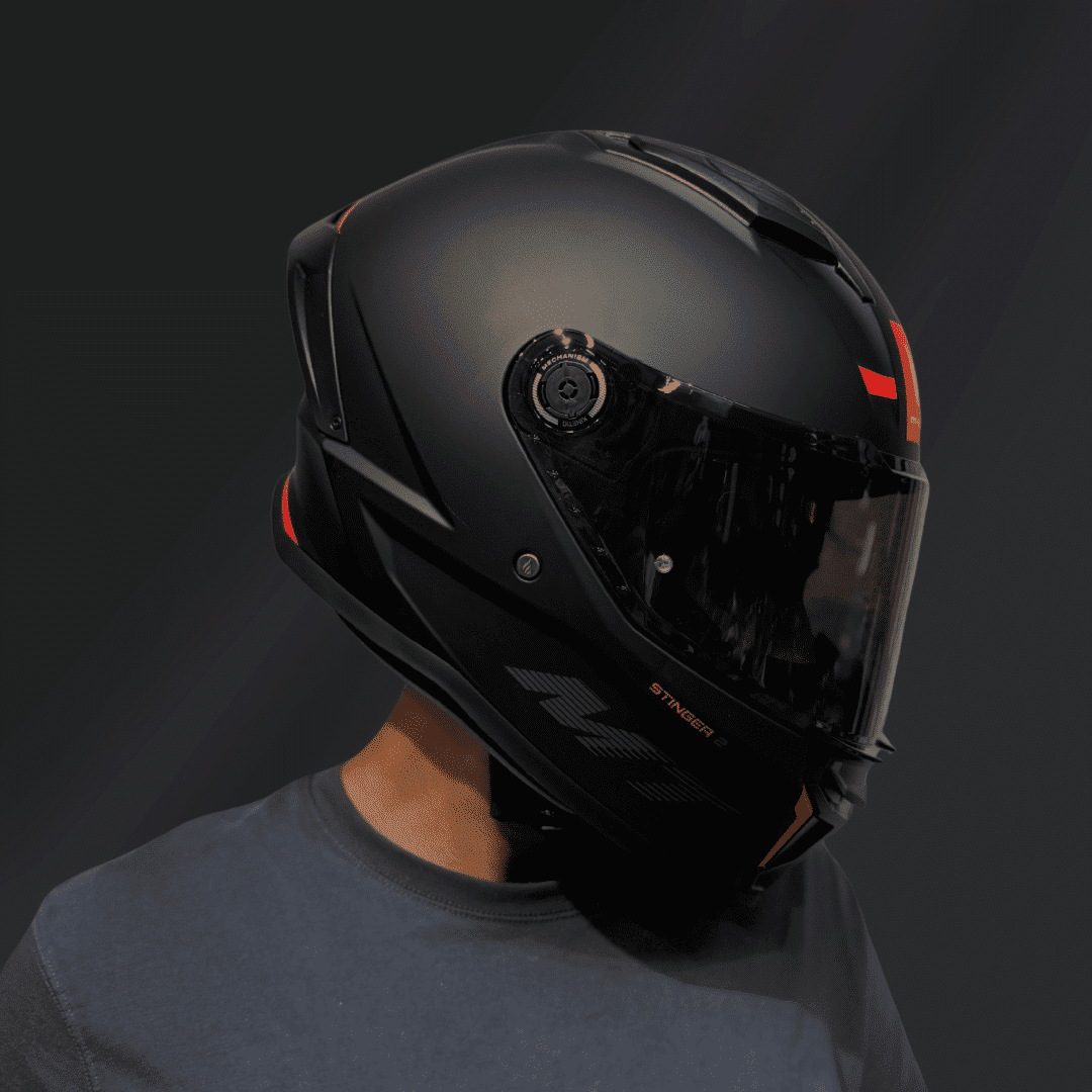 CASCO INTEGRAL MT HELMETS STINGER NEGRO MATE