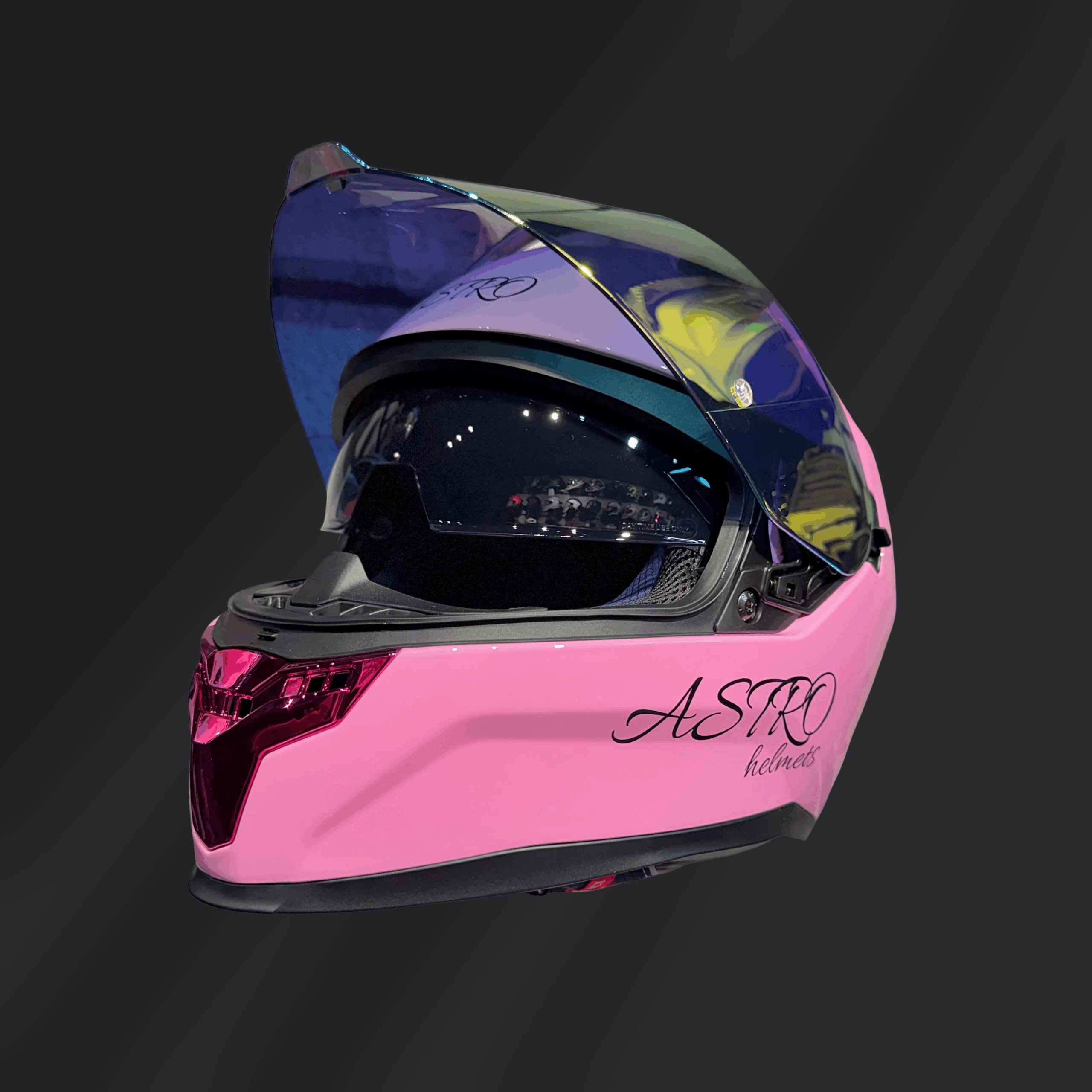 CASCO INTEGRAL ASTRO HELMETS FULL PINK - Imagen 3