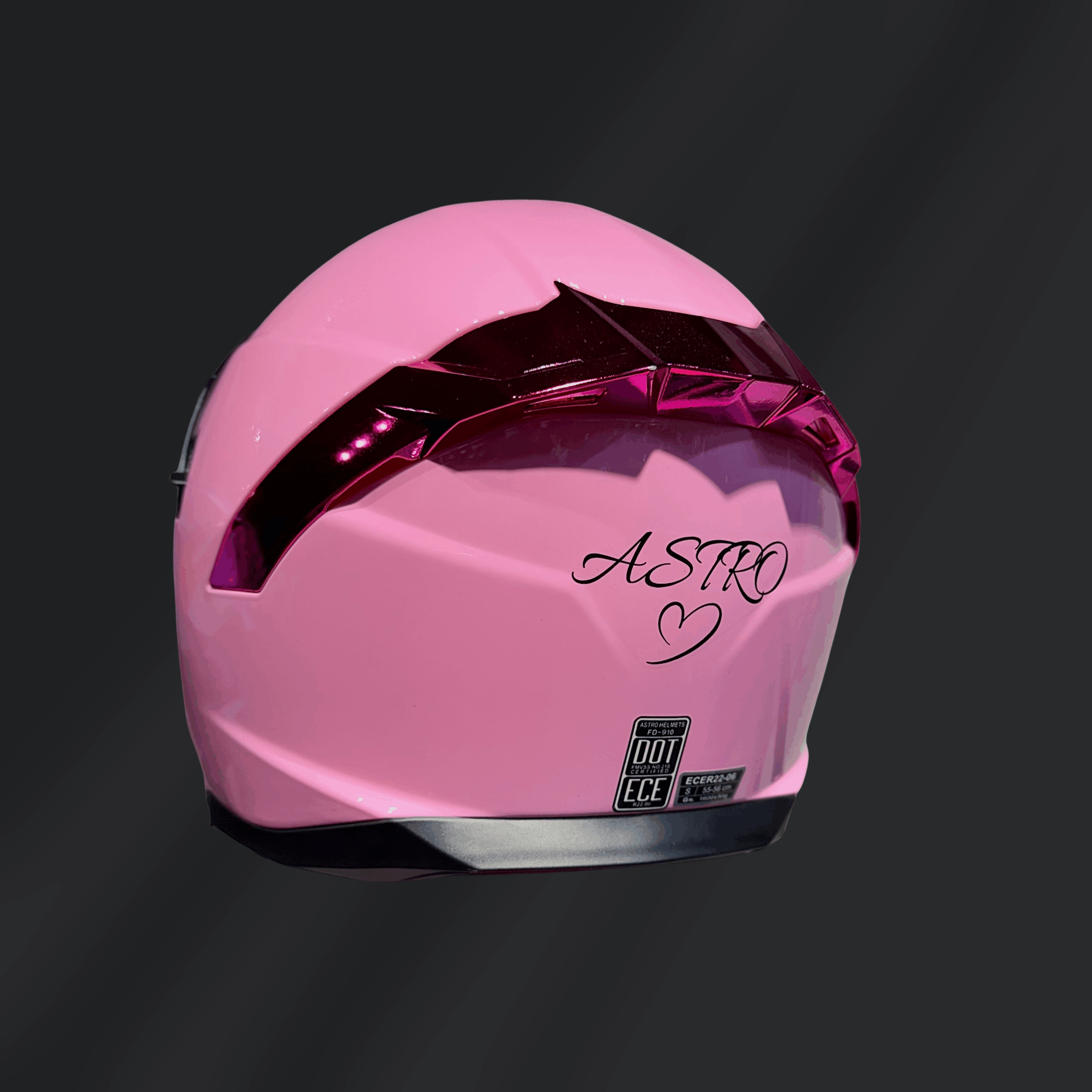 CASCO INTEGRAL ASTRO HELMETS FULL PINK - Imagen 2