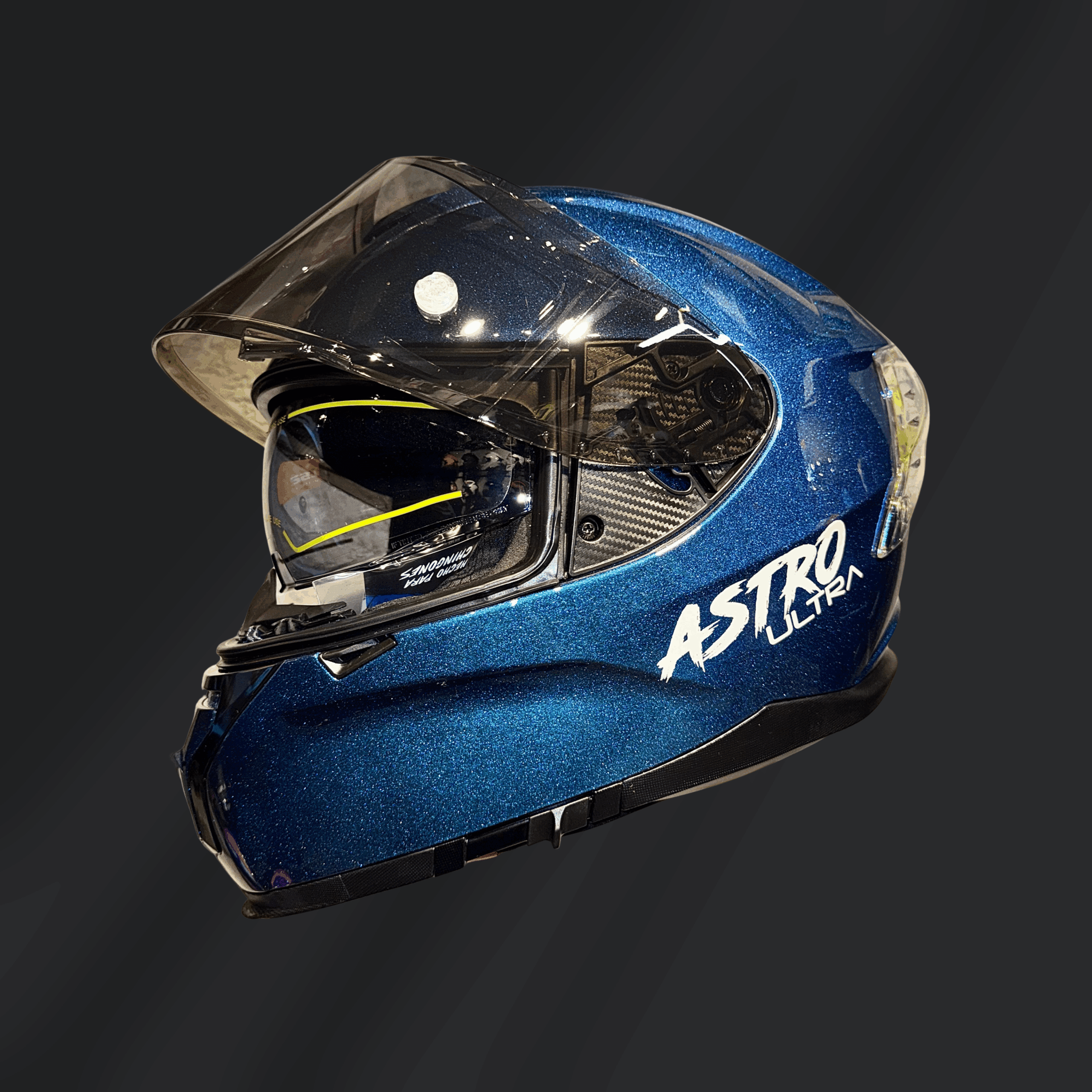 CASCO INTEGRAL ASTRO ULTRA VÉRTIGO CROMÁTICO AZUL - Imagen 3